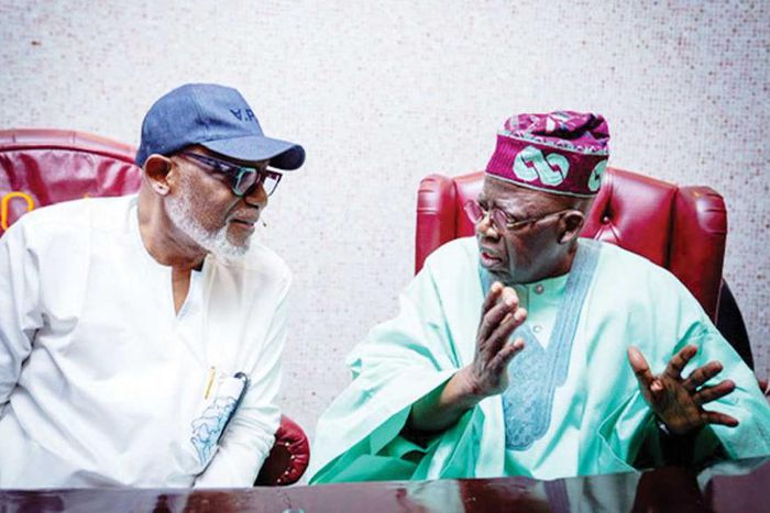 Tinubu and Akeredolu [The Guardian Nigeria]