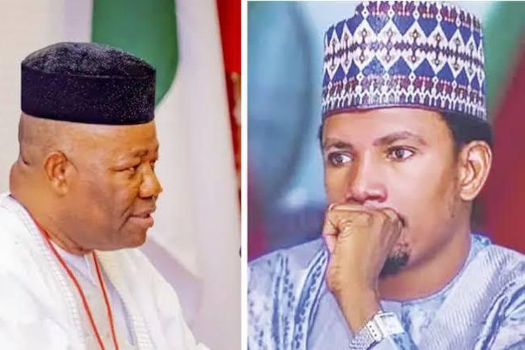 Senate President, Godswill Akpabio and Elisha Abbo. [Leadership]
