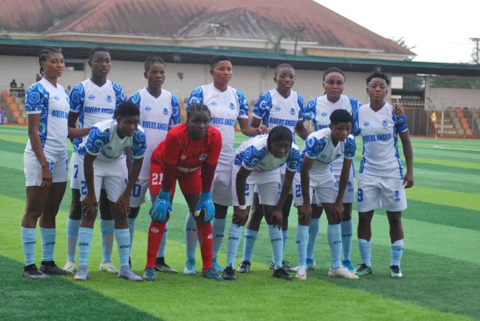 Rivers Angels line up agains Bayelsa United