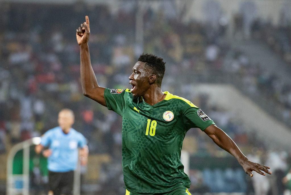 Ismailla Sarr in action for Senegal