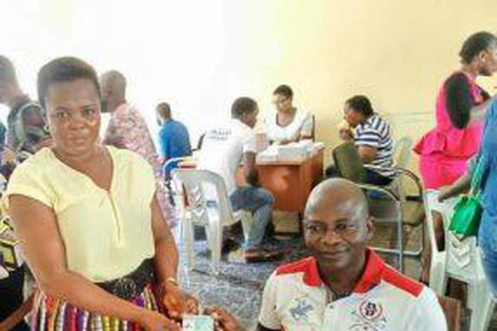 Lagos council boss mobilises residents to INEC office to pick PVCs.
