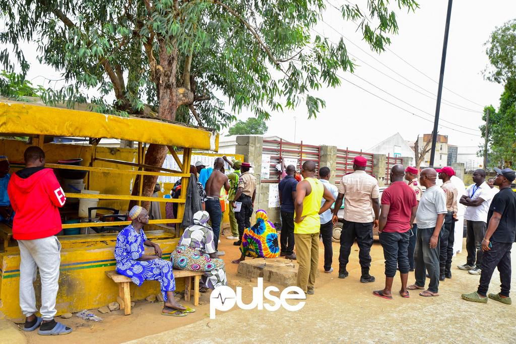 A polling unit where Nigerians voted in Lagos State on February 25, 2023