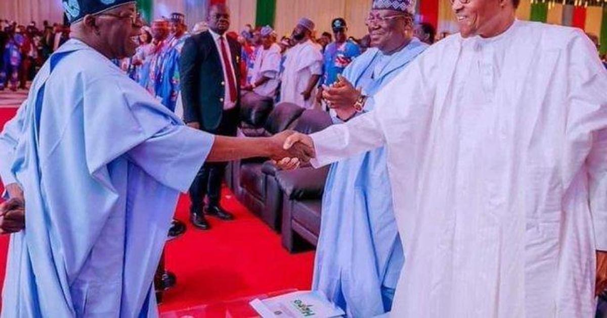 Buhari meets with Tinubu after pledging support for his campaign ...