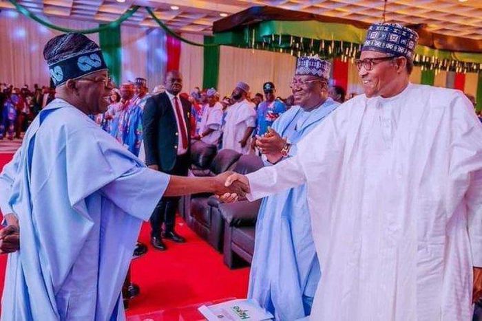 President Muhammadu Buhari and the APC Presidential candidate, Asiwaju Bola Tinubu.