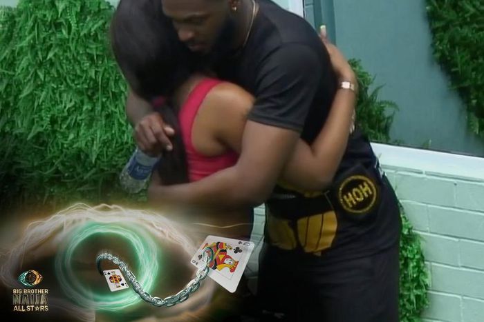 Adekunle and Mercy hug after a night of disagreements [Twitter/ BBNaija]
