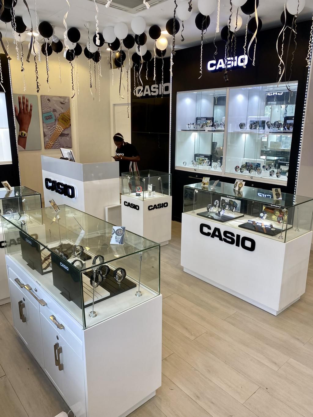 The Casio store is located at Shop G04, Ikoyi Plaza, Awolowo Road, Lagos [Maybrands/Casio]