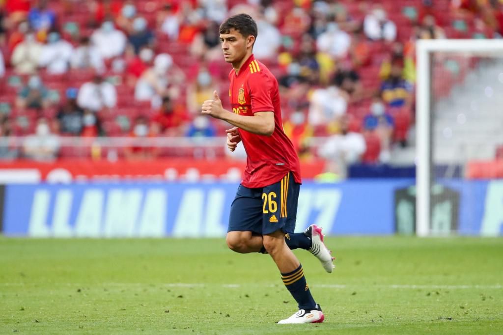 Pedri in action for Spain