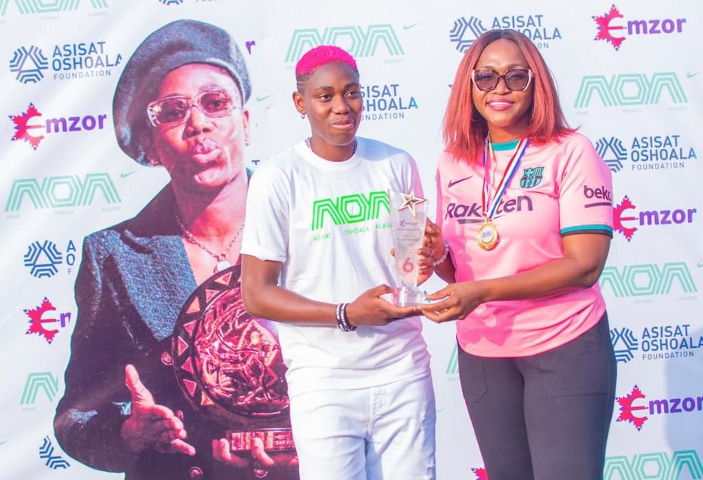 Emzor hosts Asisat Oshoala to grand homecoming, supports Football tournament for Girls
