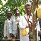 His Majesty, Maurice Okon-Eyo 1, the Muri Munene of the Efuts flagging-off the harvesting of cocoa at the Cocoa Demonstration Farm in Calabar on Thursday.