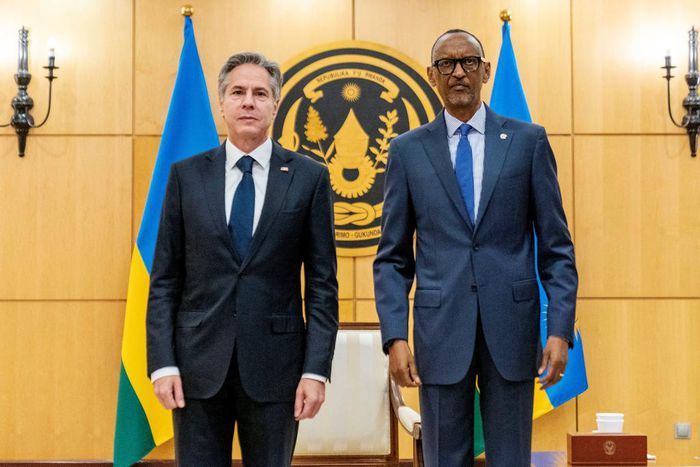 Antony Blinken and President Paul Kagame