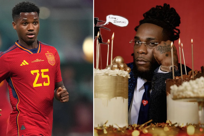 Barcelona Ansu Fati says he's added Burna Boy's 2022 smash hit to the Spanish National team's World Cup playlist.