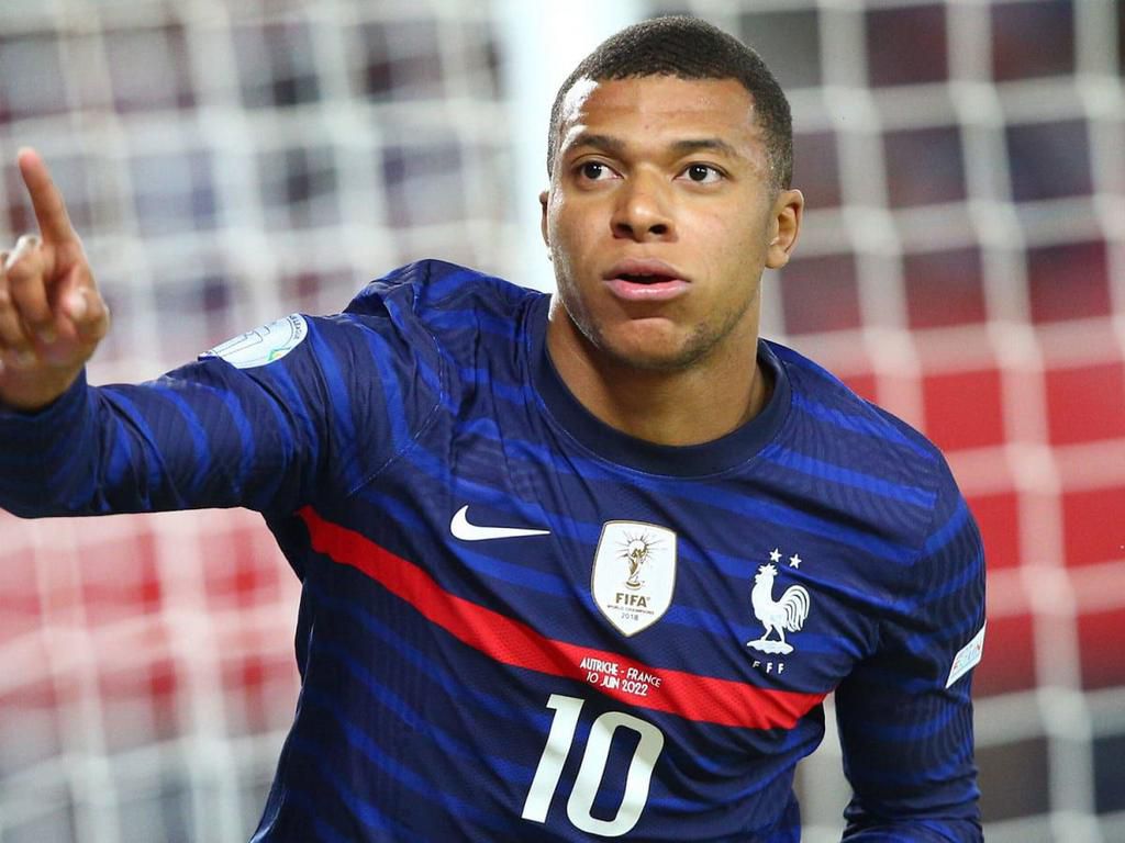 Kylian Mbappe celebrating a goal