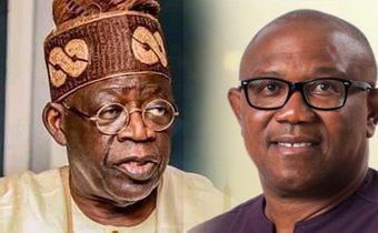 President Bola Tinubu and Peter Obi. [The Punch]