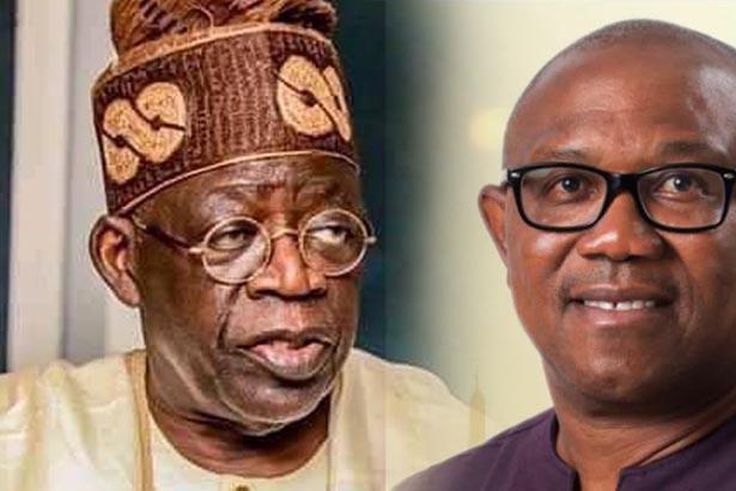 President Bola Tinubu and Peter Obi. [The Punch]