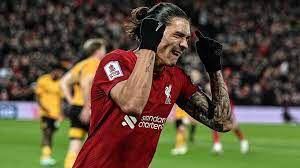 Darwin Nunez scores for Liverpool against Wolves in the FA Cup