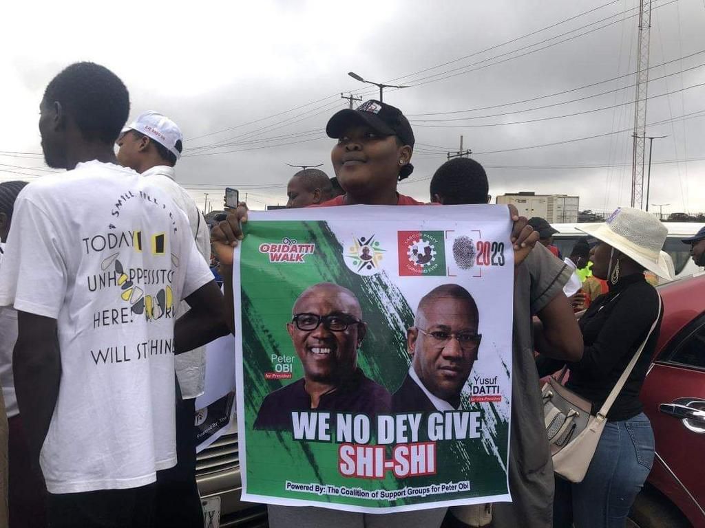 Obidients rally in Ibadan, Oyo State. [Twitter:shoutouttvgist]