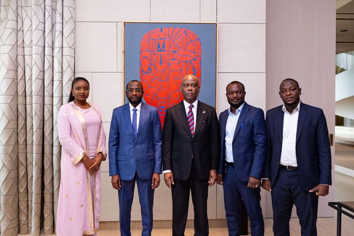 L-R Dr Inya Lawal, Founder of Ascend Studios Foundation & Implementation Partner of Global Tech Africa; Mallam Kashifu Inuwa Abdullahi, Director-General of NITDA; Dr. Herbert Wigwe, Founder of Herbert Onyewumbu Wigwe Foundation & Wigwe University; Mr A...