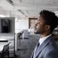 A young man in the office