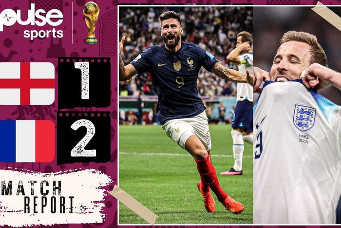 France defeated England 2-1 to send them packing from the World Cup