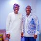 Governor Babajide Sanwo-Olu shows and his predecessor, Akinwunmi Ambode. [Twitter:Aiyekooto]