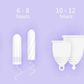 Menstrual cups are proven to last longer than other period products [Vecteezy]