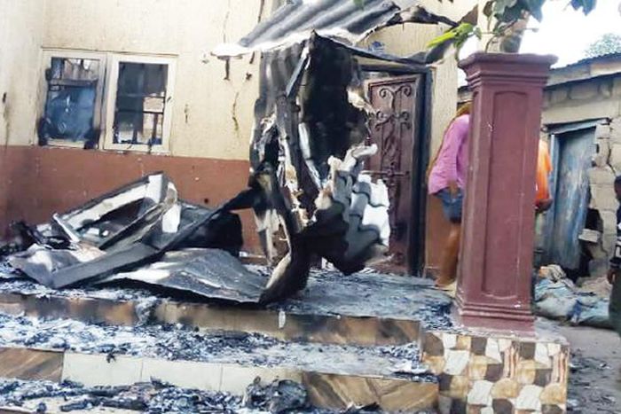 2 children locked in a room by parents burnt to death in fire accident