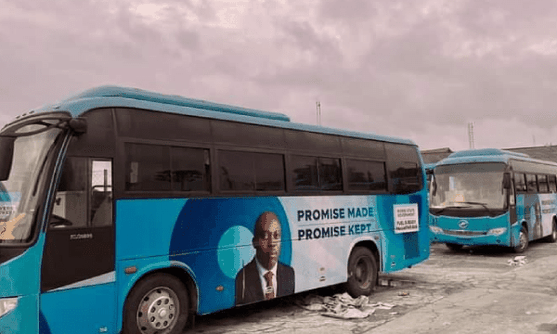 Rivers LG launches 3 buses to subsidise transportation.