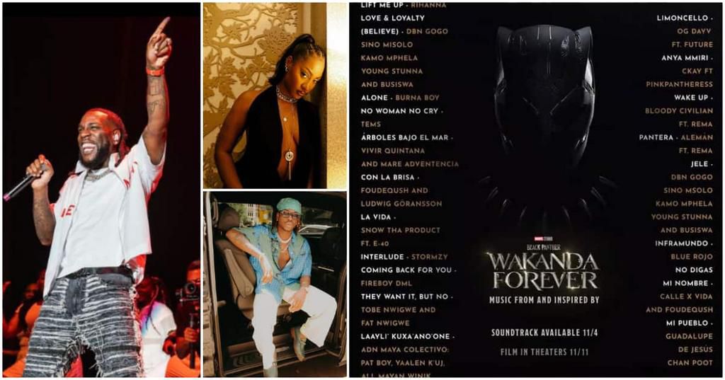 Nigerian artists on Black Panther 2 playlist
