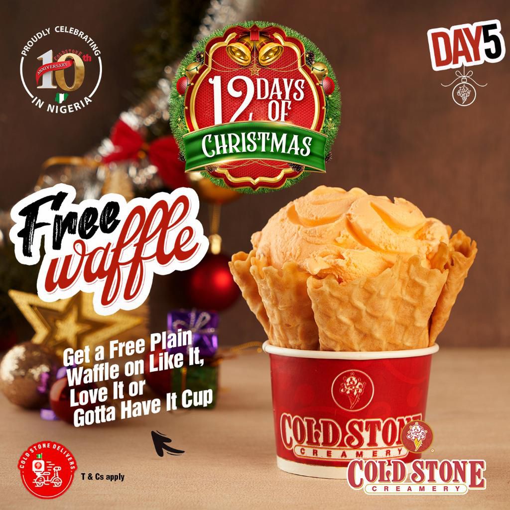 Enjoy 12 days if creamy Christmas offers with Cold Stone this December!