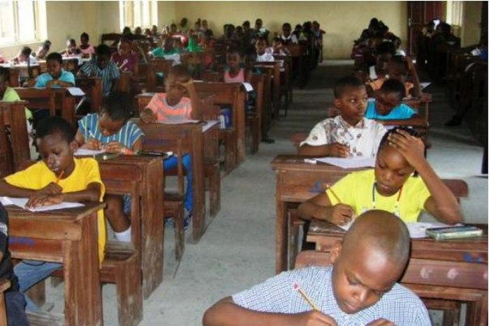 Common Entrance Candidates sit for the exam on Saturday, April 14, 2018.