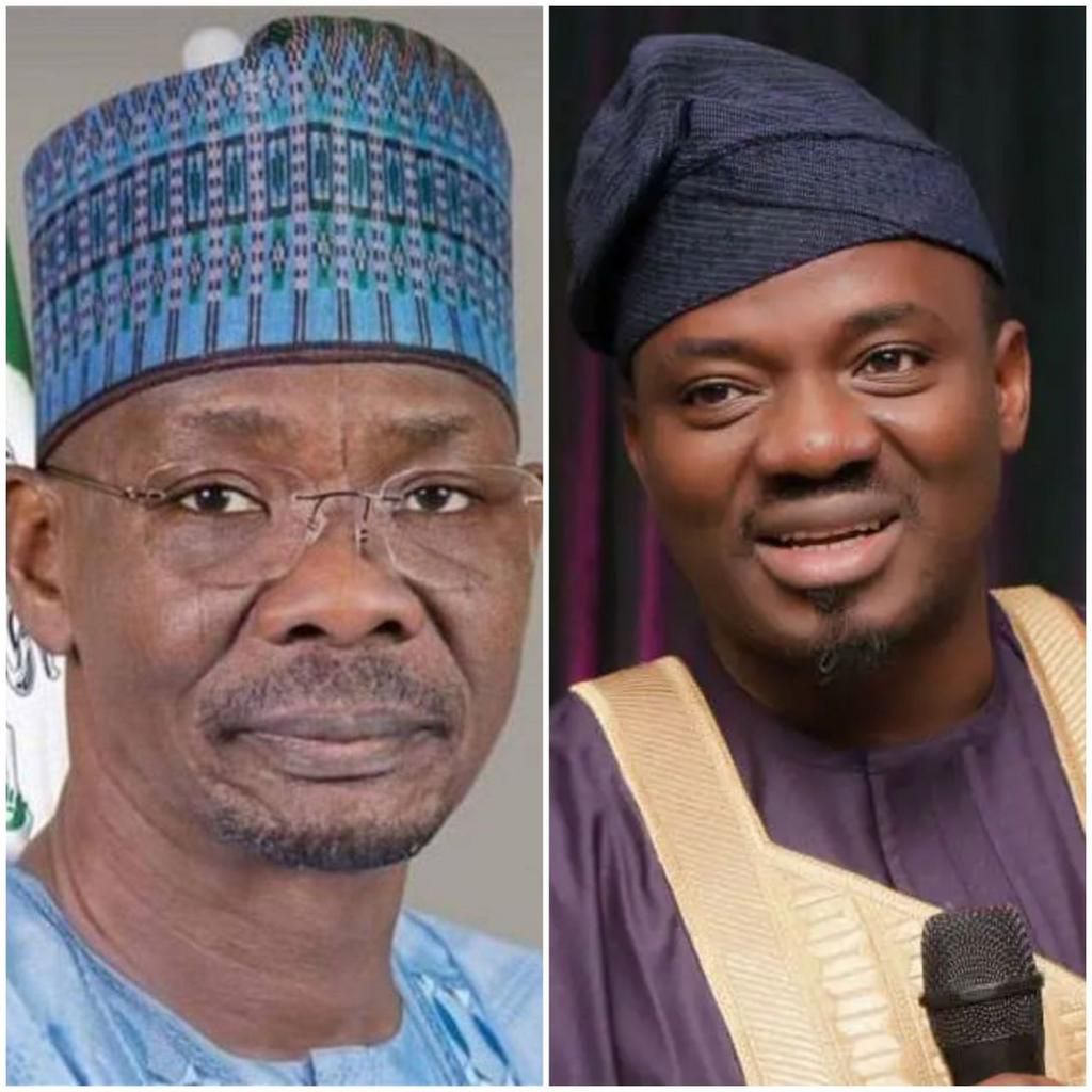 Governor Sule Abdullahi and David  [Punch]