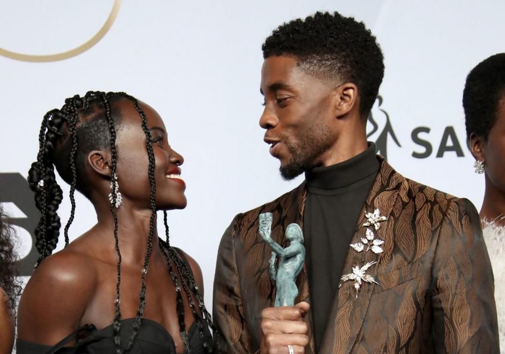 Lupita and Boseman