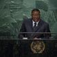 Namibian President Hage Geingob, pictured at the UN two years ago, said the West demands things of Africa "they don't demand from other places"