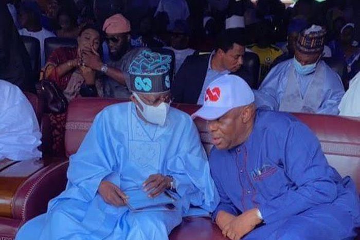 President Bola Tinubu and James Faleke [Twitter:@Imranmuhdz]