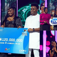 Award presentation to the winner of BBNaija All Stars