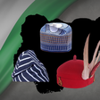 Hats of the 3 most prominent tribes in Nigeria; Hausa, Yoruba, and Igbo