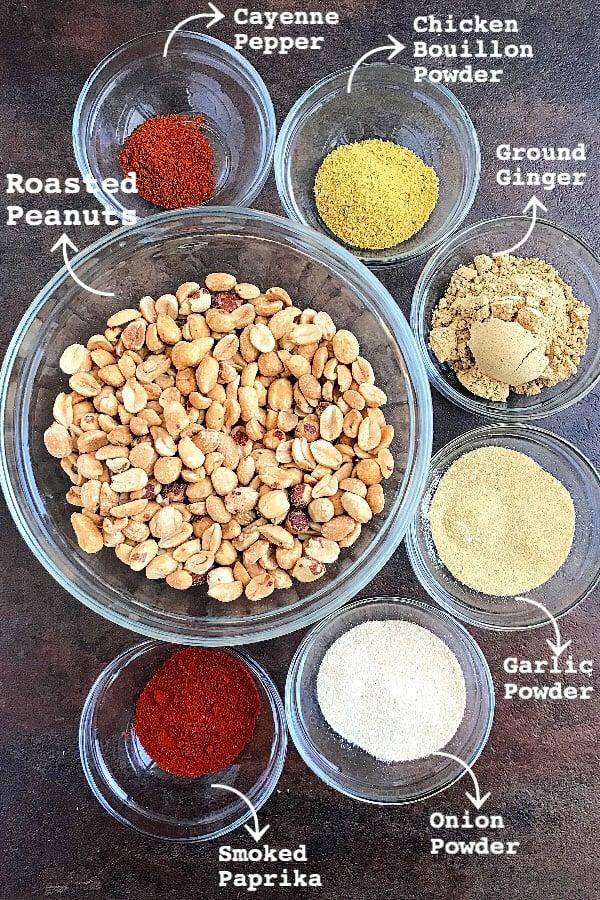 Your typical ingredients for your homemade suya [MyDiasporaKitchen]