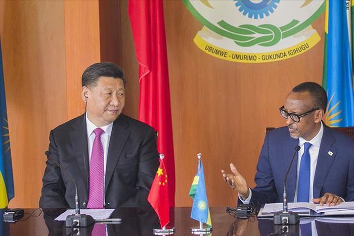 Chinese and Rwandan presidents