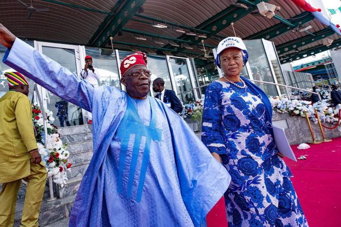 Bola Tinubu and his wife, Senator Oluremi Tinubu (Daily Trust)