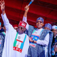 Governor Nasir El-Rufai of Kaduna, the APC Presidential candidate, Bola Tinubu, and President Muhammadu Buhari during the inauguration of the party's campaign in Jos in November 2022. (ThisDay)