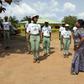 NYSC state Coordinbator in Ondo state, Mrs Grace Akpabio inspecting corp members
