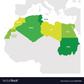 The 7 countries in North Africa. [vectorstock]