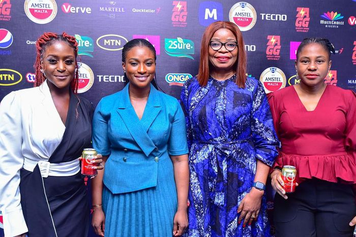 L-R: Maire Abia-Bassey, Brand Manager, Amstel Malta; Dr Busola Tejumola, Executive Head of Content and West Africa Channels, MultiChoice Nigeria; Doris Ohanugo, Executive Head Dstv Media Sales, and Elohor Olumide-Awe, Portfolio Manager - Adjacencies, N...