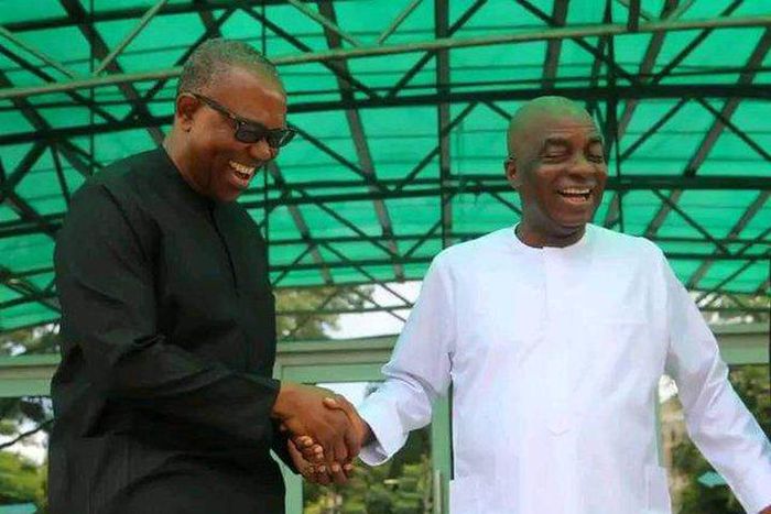 Labour Party presidential candidate and Bishop David Oyedepo. [Twitter:@Emperordotman]