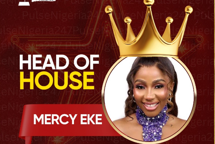 Mercy becomes the first female Head of House for BBNaija All Stars edition. [Instagram/pulsenigeria247]