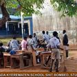 Students forced to study under trees due to continuous mystery defecation in classrooms