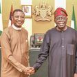Rev Yakubu Pam with President Bola Tinubu [The Presidency]
