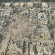 An aerial view of the aftermath of the explosion that rocked Ibadan on Tuesday, January 16, 2024 [TheaaaJay]