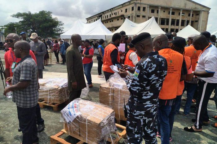 INEC has begun the distribution of sensitive materials in Imo State. [Punch]