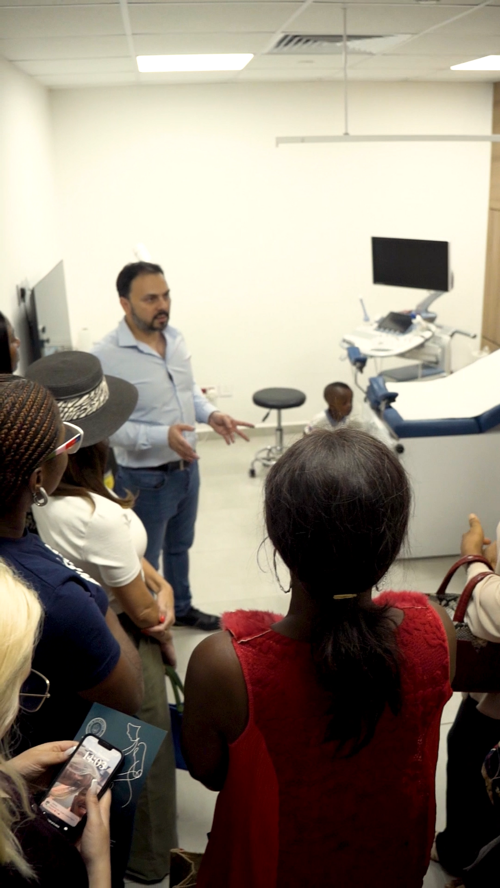 Guests during the tour